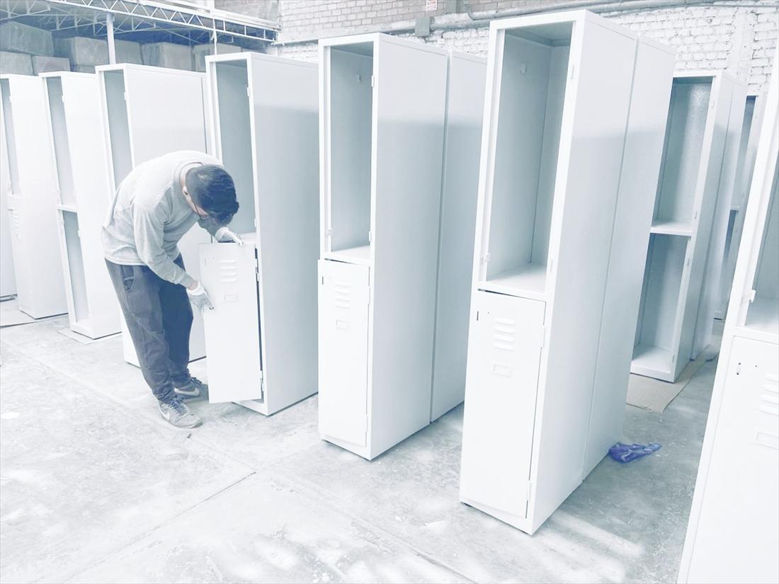 Lockers metálicos individuales fabricados en planta Dismardi